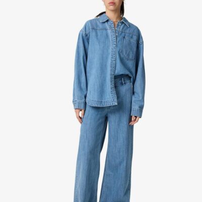 Lulu & Rose Bria Denim Palazzo Size 24 Light Blue