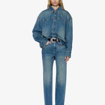Ksubi Playback Studded Jeans Size AU 6 / W 24" TEXAS BLUE