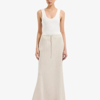 Nude Lucy Amani Linen Skirt Size M Natural