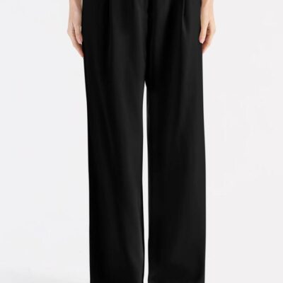 Nude Lucy Everyday Womens Tailored Black Suiting Pants Size XXS High Rise Waist Straight Leg