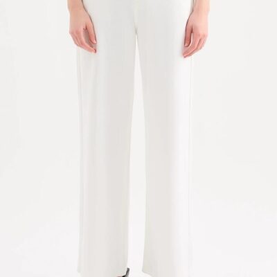 Nude Lucy Nude Lucy Womens Ace Tencel Denim Pant Denim White High Rise Fitted Waist XXL