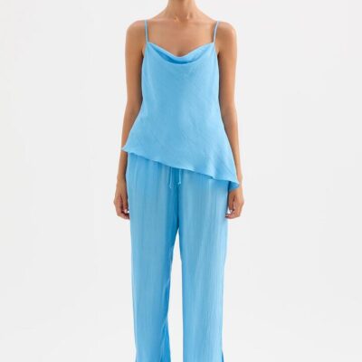 Nude Lucy Womens Demi Cami Blue Size Xxs