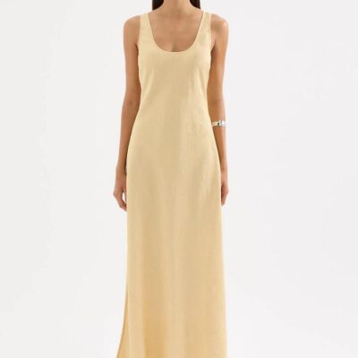 Nude Lucy Womens Pandora Dress Yellow Size Xxs