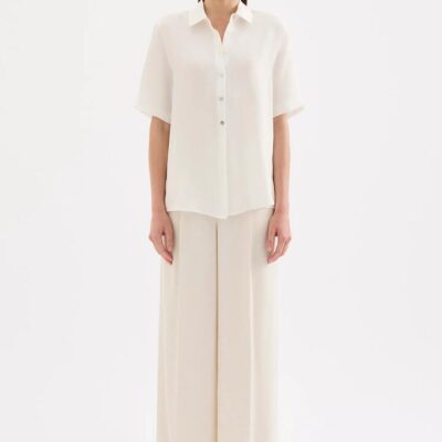 Nude Lucy Womens Beckett Shirt White Size Xxs