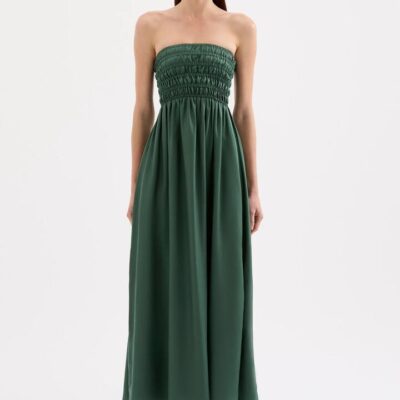 Nude Lucy Womens Zuri Tencel Maxi Dress Green Size Xxs