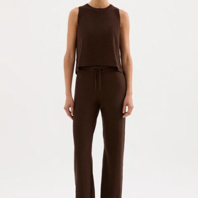 Nude Lucy Womens Zosia Knit Pant Brown Size Xxs