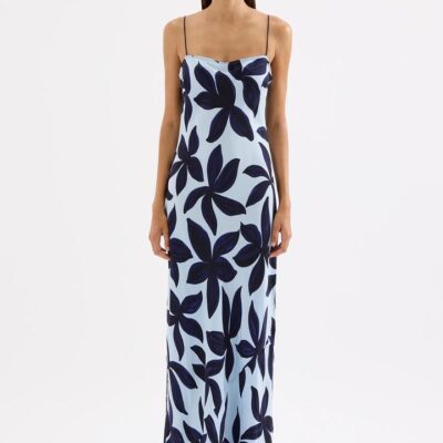 Nude Lucy Womens Corfu Cupro Slip Dress Print Size Xxl