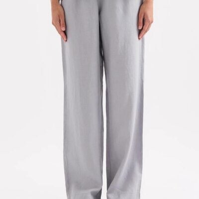 Nude Lucy Womens Lounge Linen Pant Linen Blue Size L