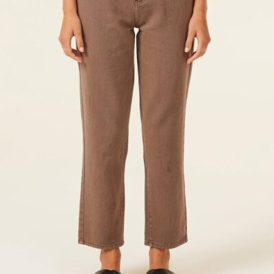 Nude Lucy Womens Rai Slim Jean Denim Brown Size Xs