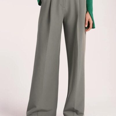 Nude Lucy Womens Caspian Tailored Pant Grey Size M