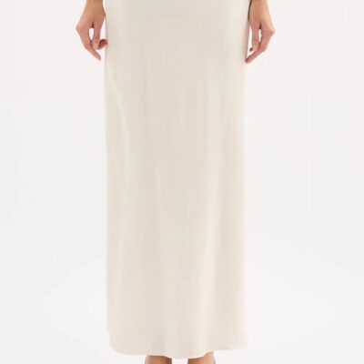 Nude Lucy Womens Ana Maxi Skirt White Size Xxl