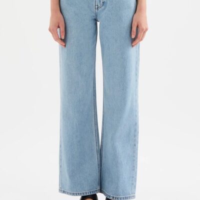 Nude Lucy Womens Organic Relaxed Leg Jean Denim Blue Size 23