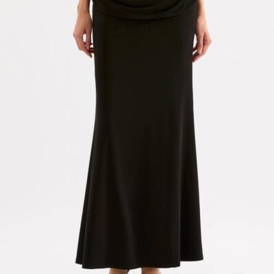 Nude Lucy Womens Hana Maxi Skirt Black Size Xxl