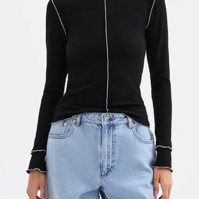 Nude Lucy Womens Ria Top Black Size Xxs