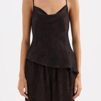 Nude Lucy Womens Onda Cupro Cami Print Size Xxs