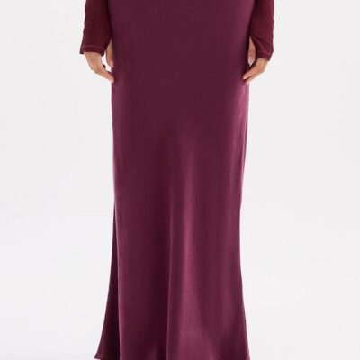 Nude Lucy Womens Amaya Cupro Maxi Skirt Red Size Xxs