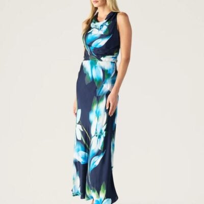 MOS The Label Bloom Halter Neck Dress | MOS The Label