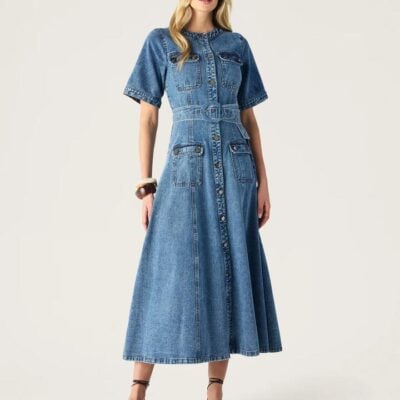 MOS The Label Aveline Denim Dress | MOS The Label