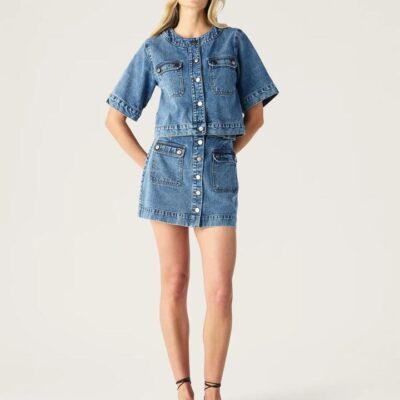 MOS The Label Aveline Denim Mini Skirt | MOS The Label