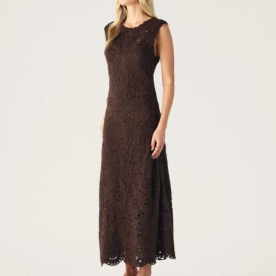 MOS The Label Anouk Crochet Maxi Dress | MOS The Label