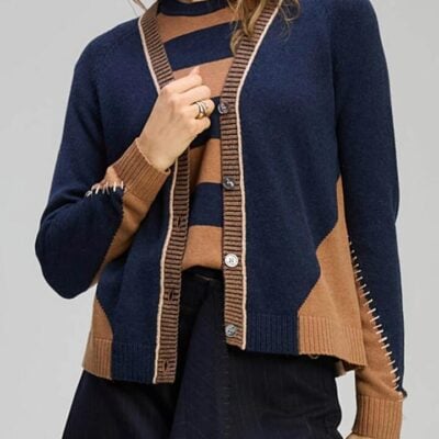 Zaket & Plover Dual Stitch Cardi
