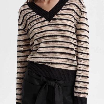 Morrison Clover Knit Pullover — Stripe