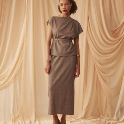 FORCAST Loretta Midi Pencil Skirt