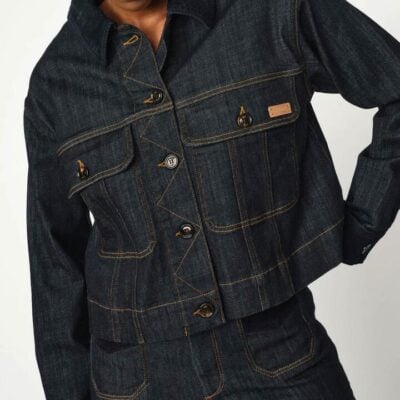 Mos Mosh Penne Daw Denim Jacket — Dark Blue