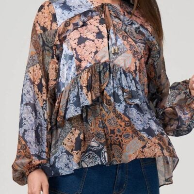 Loobies Story Loobie's Story Byzantium Blouse — Indigo