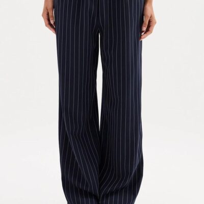 Nude Lucy Womens Maree Pinstripe Pant Stripes Size Xxs