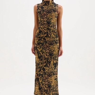Nude Lucy Womens Tora Mesh Dress Print Size Xxs