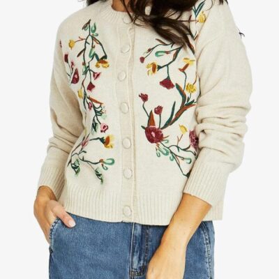 Jump Embroidered Cardigan