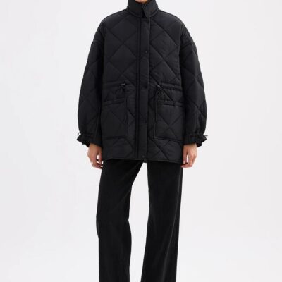 Nude Lucy Womens Atlas Puffer Jacket Black Size Xxs