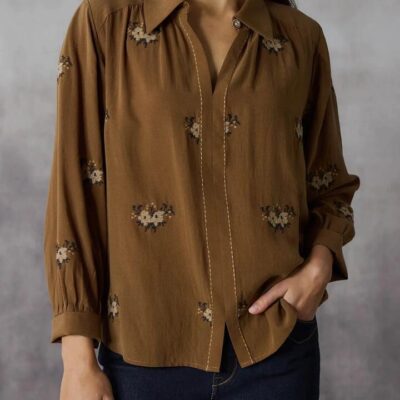 LANIA THE LABEL TAPESTRY SHIRT