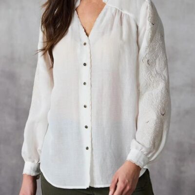 Lania the Label Dash Shirt — Off White