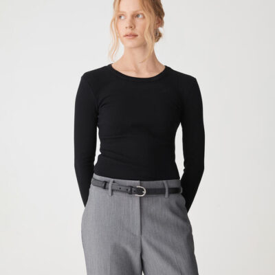 FORCAST Devon Long Sleeve Rib Tee