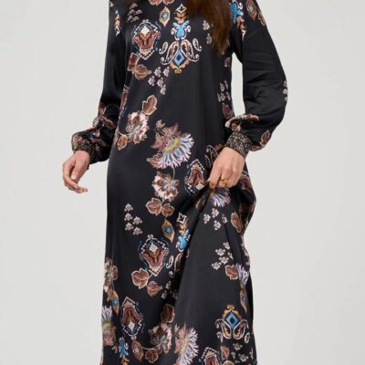 LOOBIE'S STORY GILDED LOTUS DRESS