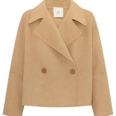 Pol Cohen Cropped Wool Coat — Camel