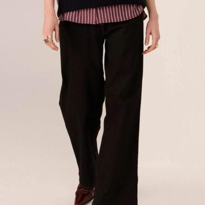 Pol Lana Wide Leg Jean — Black