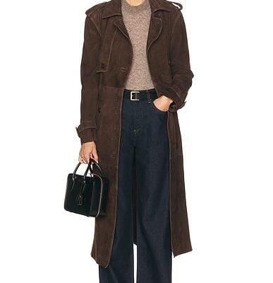 ARMA Benedict Suede Trench Coat