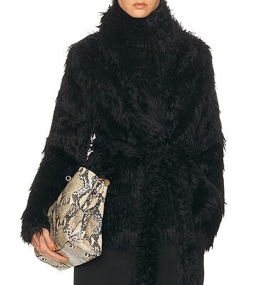 Balenciaga Furry Wrap Jacket