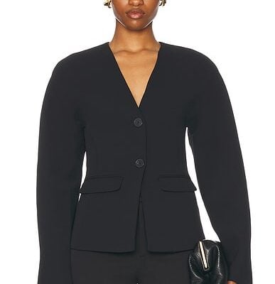 EAVES Gal Polished Crepe Blazer