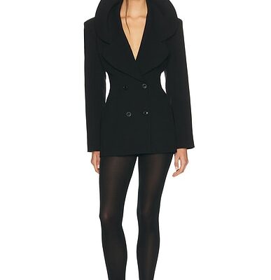Helsa The Rampling Blazer in Thick Crepe