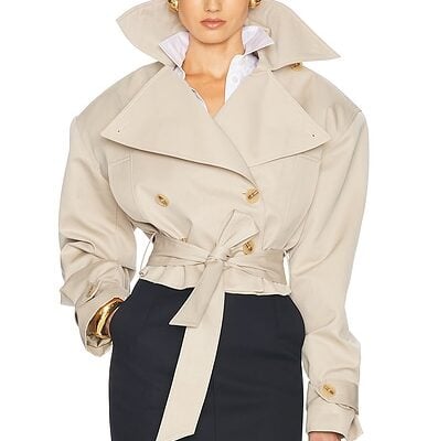 Helsa Oversized Cropped Trench