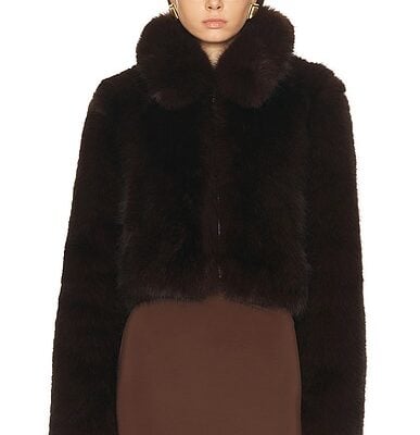 L'Academie by Marianna Savoie Faux Fur Jacket