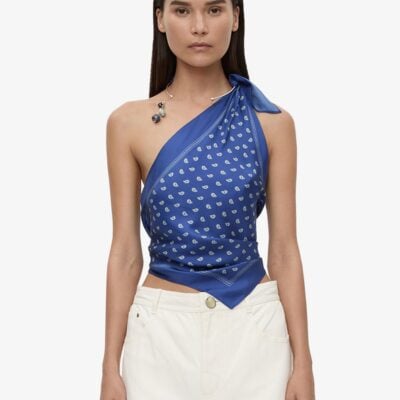 Christopher Esber Bandana Scarf Tie Top - Image 1