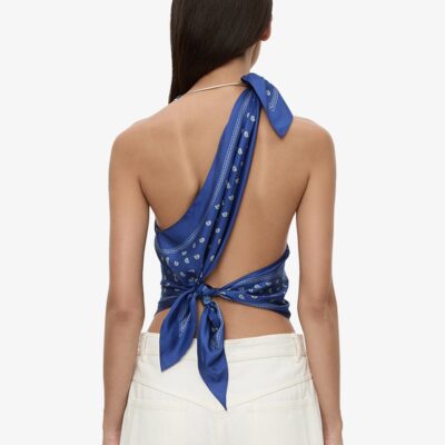 Christopher Esber Bandana Scarf Tie Top - Image 2