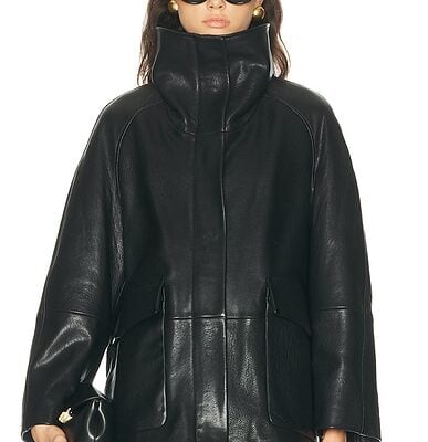 NOUR HAMMOUR Ansel Leather Jacket