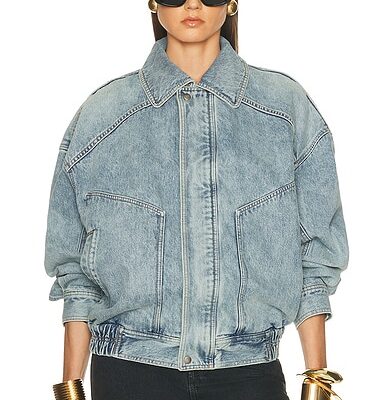 Saint Laurent Denim Bomber Jacket