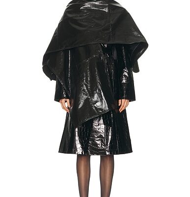SAME Leather Wrap Cape